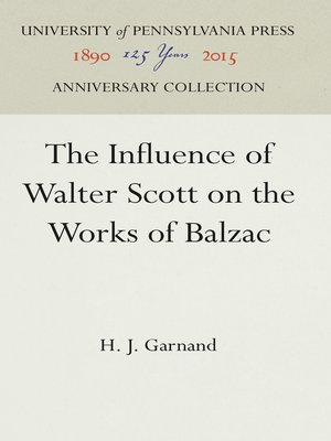 cover image of The Influence of Walter Scott on the Works of Balzac
